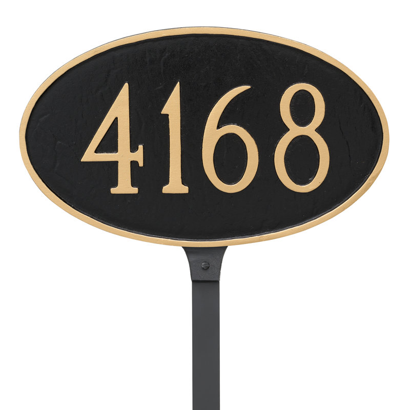 Montague Metal Products 1Line Lawn Address Sign & Reviews Wayfair